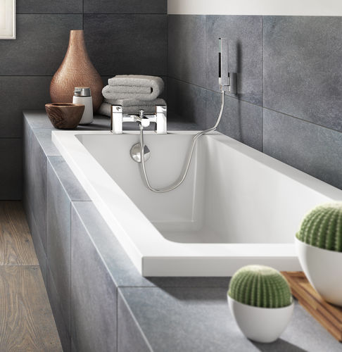 Acrylic bathtub - YORK: BASQYOR177 - Lecico - white