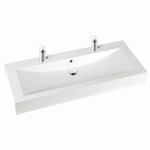 Countertop washbasin - CETO 130 - Marmorin - ceramic / rectangular / contemporary