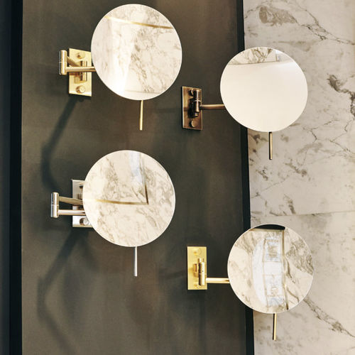 Wall-mounted bathroom mirror - Épure - Miroir Brot - contemporary / rectangular / round