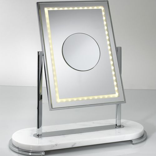 Table bathroom mirror - MON BEAU - Miroir Brot - contemporary / rectangular / metal