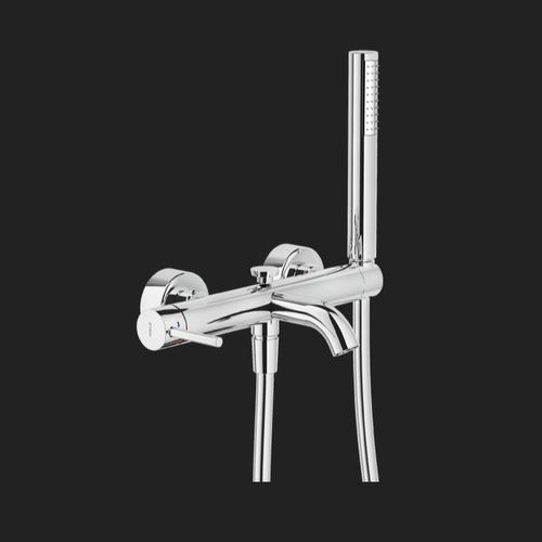 Shower mixer tap - ACQUERELLI: AQ93110CR - Nobili Rubinetterie - mixer for bathtubs / wall-mounted / brass