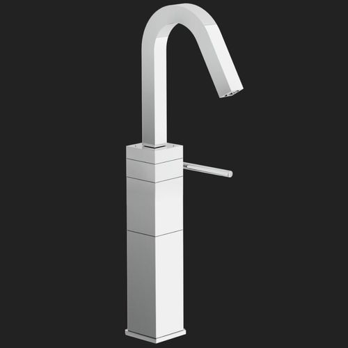 Washbasin mixer tap - CUBE: CB00568CR - Nobili Rubinetterie - countertop / chrome-plated brass / bathroom
