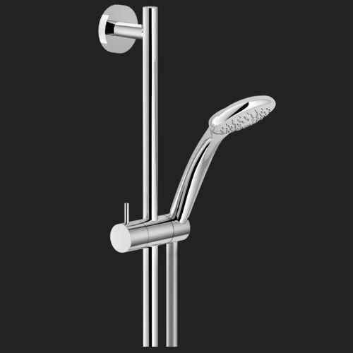 Wall-mounted shower column - ABC: AD140/39CR - Nobili Rubinetterie - contemporary / with hand shower / with rail