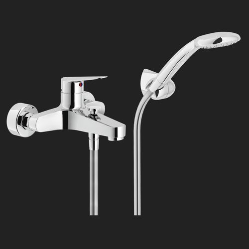 Bathtub mixer tap - BLUES: BS101110CR - Nobili Rubinetterie - wall-mounted / chrome-plated brass / bathroom