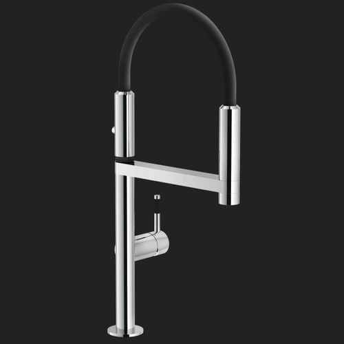 Countertop mixer tap - MOVE: MV92400/50CR - Nobili Rubinetterie - chrome-plated brass / stainless steel / kitchen