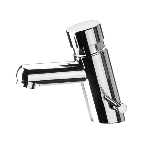Washbasin mixer tap - TE18M - Remer Rubinetterie - countertop / self-closing / chrome-plated brass