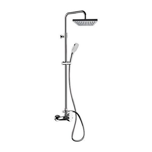 Chrome finish shower column - EY37ASD20 - Remer Rubinetterie - wall-mounted / contemporary / with hand shower