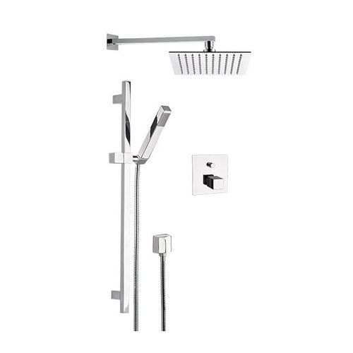 Wall-mounted shower set - QT09S01UFS20 SERIES - Remer Rubinetterie - contemporary / with hand shower / thermostatic
