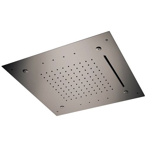 Ceiling-mounted shower head - SS357RS50NC - Remer Rubinetterie - square / rain / waterfall
