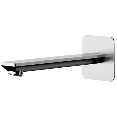 Chrome-plated brass bathtub spout - 91EY - Remer Rubinetterie - wall-mounted / chrome finish / black