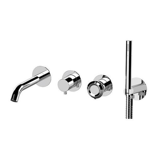 Bathtub mixer tap - ET53D2PWB - Remer Rubinetterie - built-in / wall-mounted / chrome-plated brass