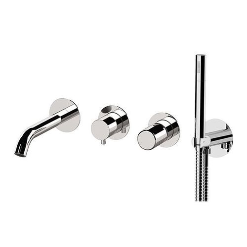 Bathtub mixer tap - DT53D2P - Remer Rubinetterie - built-in / wall-mounted / chrome-plated brass