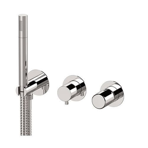 Shower mixer tap - DT97D2P - Remer Rubinetterie - wall-mounted / built-in / chrome-plated brass