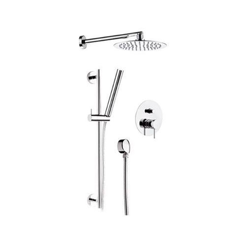 Wall-mounted shower set - X09S01 - Remer Rubinetterie - contemporary / with hand shower / with fixed shower head