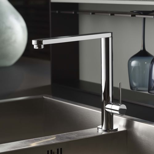 Countertop mixer tap - E0CU210 - Ritmonio Rubinetterie Srl - chrome-plated brass / kitchen / 1-hole