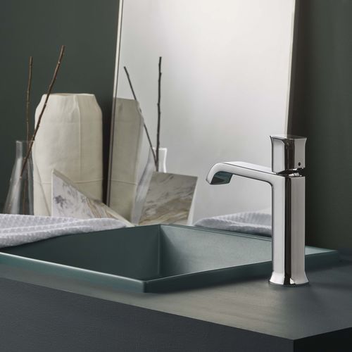 Washbasin mixer tap - PR35AU201CRL+PR35MA001CRL - Ritmonio Rubinetterie Srl - countertop / chrome-plated brass / indoor