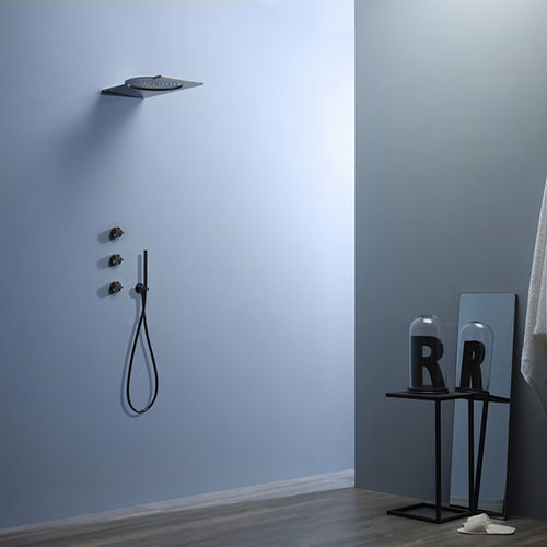 Shower mixer tap - 75A023IBX - Ritmonio Rubinetterie Srl - wall-mounted / stainless steel / bathroom