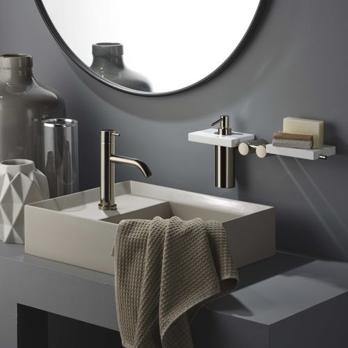 Washbasin mixer tap - E0BA0123CLCRB - Ritmonio Rubinetterie Srl - countertop / chrome-plated brass / bathroom
