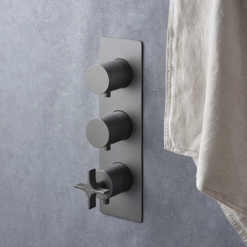 Shower mixer tap - PR53HD101F31 - Ritmonio Rubinetterie Srl - wall-mounted / built-in / thermostatic