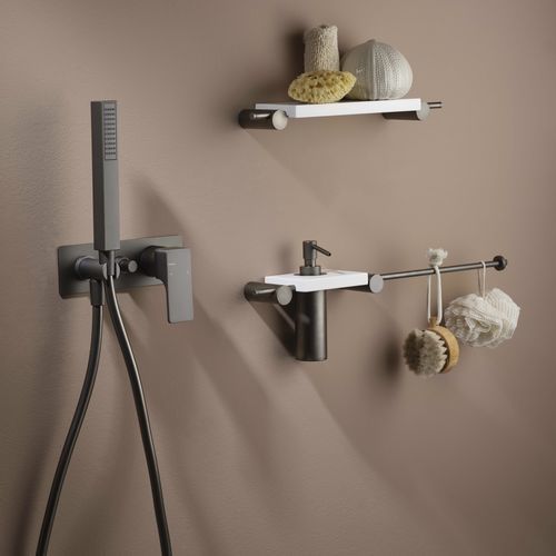 Shower mixer tap - PR32GF101F31 - Ritmonio Rubinetterie Srl - wall-mounted / built-in / chrome-plated brass
