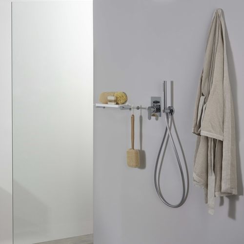 Shower mixer tap - PR37GB101CRL - Ritmonio Rubinetterie Srl - wall-mounted / built-in / thermostatic