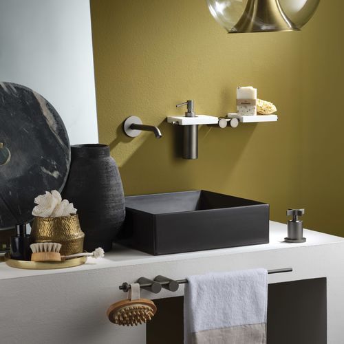 Washbasin mixer tap - PR53AW201F31 - Ritmonio Rubinetterie Srl - countertop / wall-mounted / chrome-plated brass