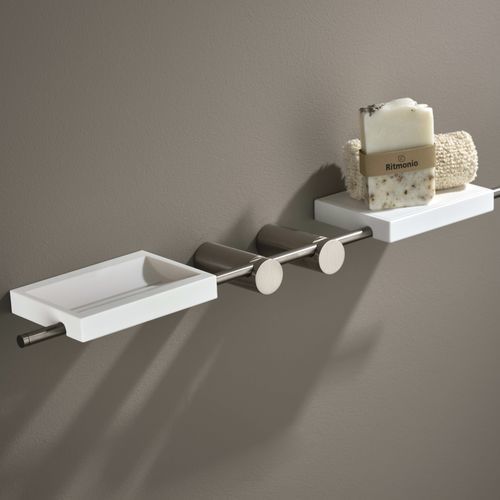 Wall-mounted soap dish - 7N0001F38 - Ritmonio Rubinetterie Srl - acrylic