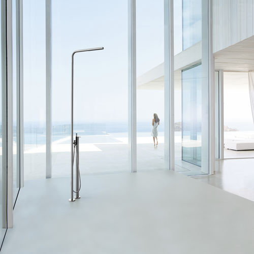 Thermostatic shower column - FS3 - VOLA - outdoor / metal / chrome finish