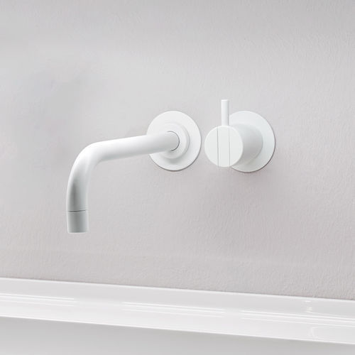 Wall-mounted mixer tap - 121X series - VOLA - metal / kitchen / 2-hole