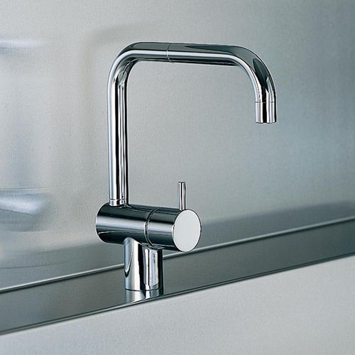 Washbasin mixer tap - KV8 series - VOLA - countertop / stainless steel / bathroom