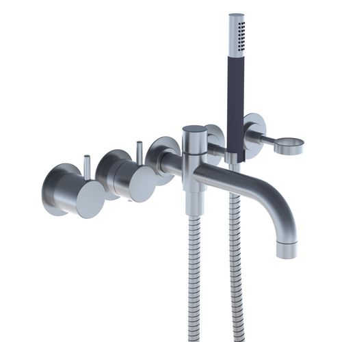 Thermostatic mixer tap - 5141DT8T4 series - VOLA - bathtub / built-in / stainless steel