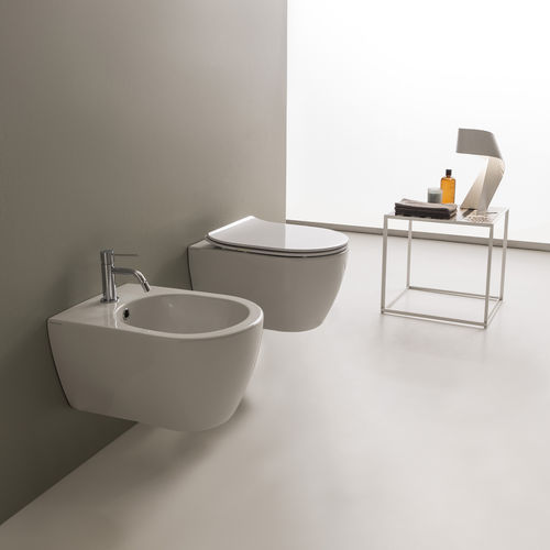 Wall-hung bidet - MOON - Scarabeo Ceramiche - ceramic