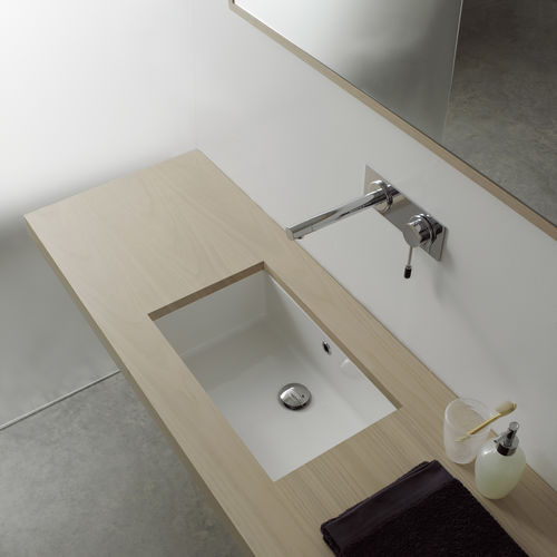 Undercounter washbasin - 8091 - Scarabeo Ceramiche - ceramic / rectangular / without hole