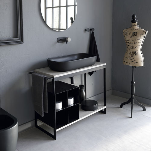Metal washbasin stand - SOL4 - Scarabeo Ceramiche