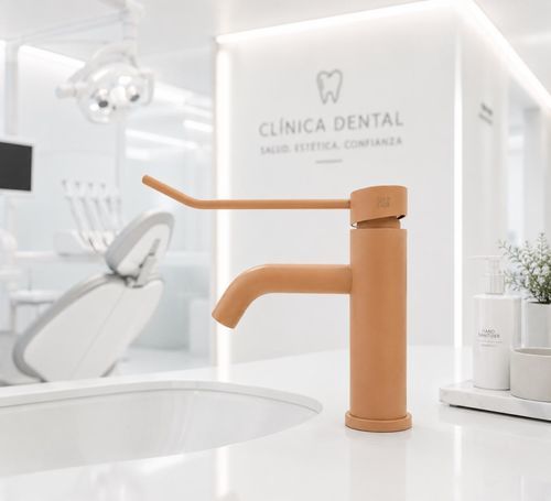 Washbasin mixer tap - GERONTOL&Oacute;GICO - SUPERGRIF - deck mounted / mechanical / chromed metal