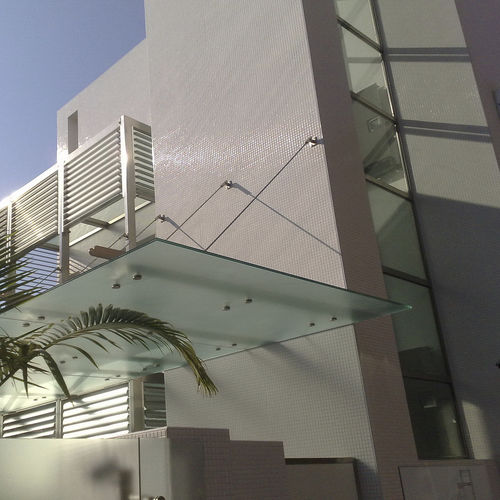 Float glass panel - DECORFLOU® CLASSIC  - OmniDecor - patterned / opaque / etched