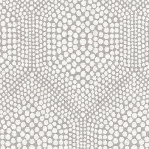 Upholstery fabric - CIRCLING ABOUT STERLING - WAVERLY Div. of Schumacher & Co. - geometric pattern / polyester / cotton