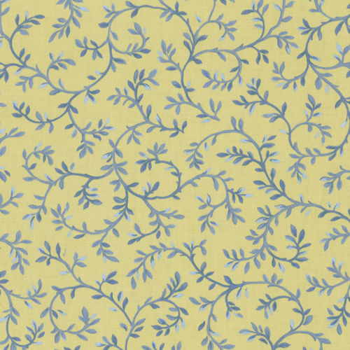 Upholstery fabric - ARBOR TRAIL LAKE - WAVERLY Div. of Schumacher & Co. - floral pattern / cotton