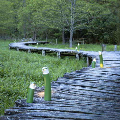 Urban bollard light - BAMBOO - Roger Pradier - contemporary / aluminum / polycarbonate