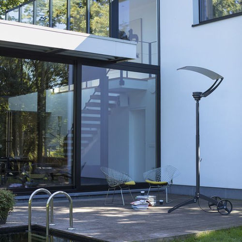 Portable lamp - EQUIX - Roger Pradier - steel / borosilicate glass / contemporary