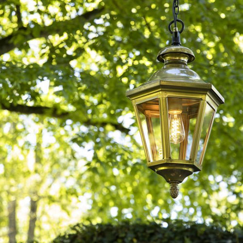 Pendant lamp - Louis XIII - Roger Pradier - aluminum / glass / traditional