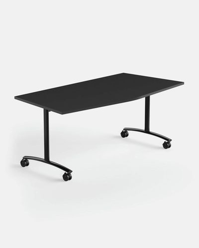 Contemporary conference table - ARCHIMEDE AP - IBEBI - lacquered MDF / melamine / painted steel base