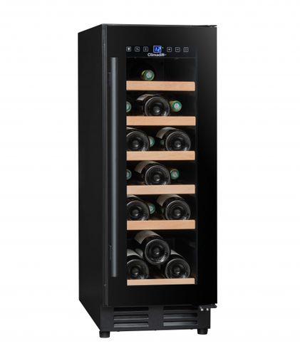 Serving wine cabinet - CBU18S2B - Groupe Climadiff - built-in / undercounter / stainless steel
