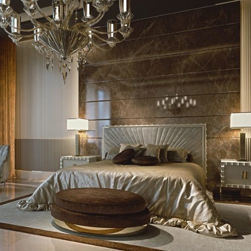 Double bed - CELESTE - ZANABONI - traditional / upholstered / with upholstered headboard