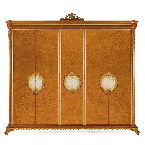 Classic wardrobe - W051/ SPECIAL - ZANABONI - ash / with swing doors / custom-made