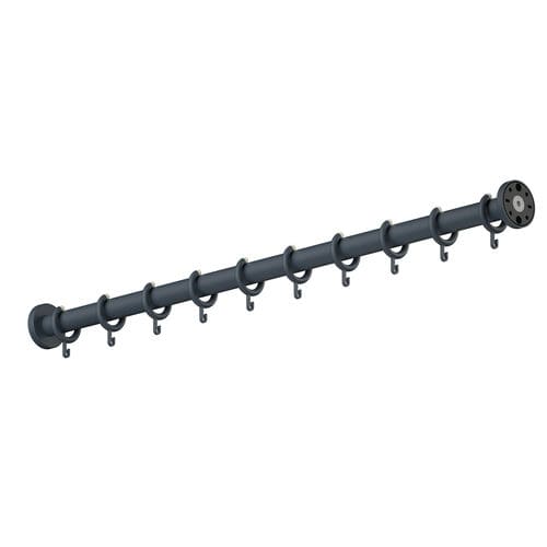Metal shower curtain bar - 801.34B400 - HEWI Heinrich Wilke - straight