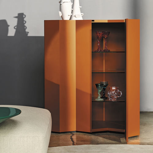 High sideboard - Z24 : 726 - Zanotta - contemporary / lacquered MDF / tempered glass