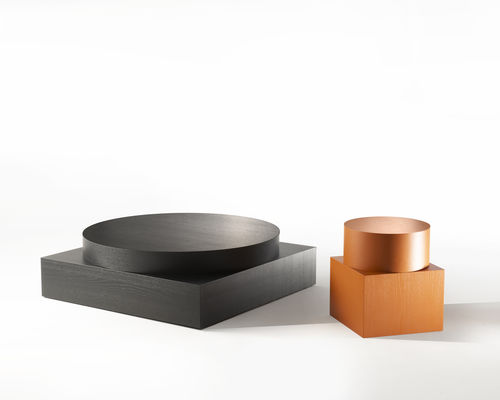 Contemporary coffee table - ZYMMO - Zanotta - MDF / MDF base / square