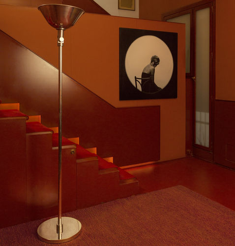 Floor-standing lamp - GATCPAC - Santa & Cole - aluminum / contemporary / corded