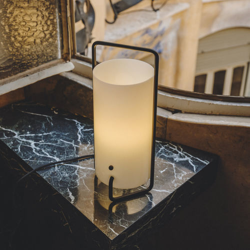Bedside table lamp - ASA - Santa & Cole - methacrylate / metal / contemporary
